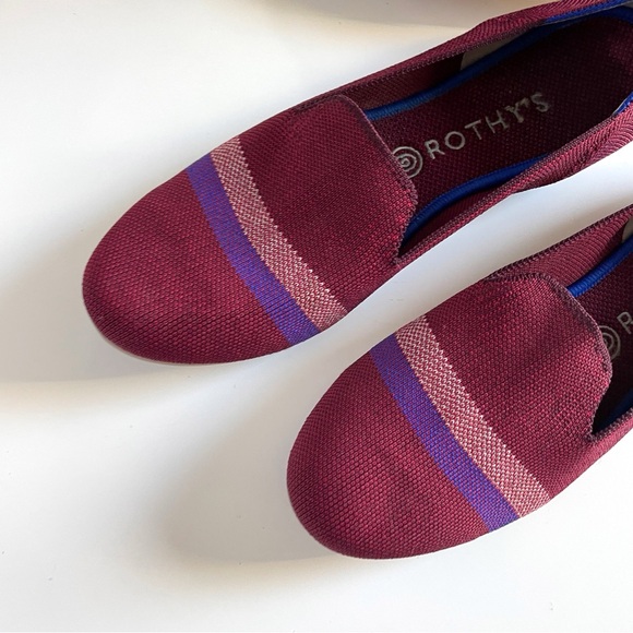 Rothy's Garnet Reflective Stripe Loafer | Women’s Size 11 - Picture 2 of 9